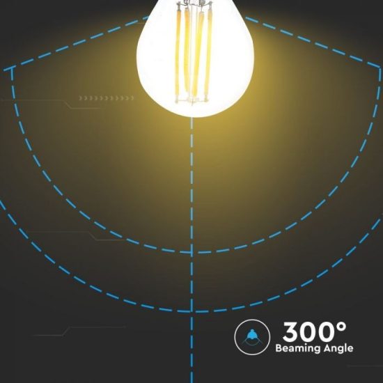 Retro LED izzó - 4W Filament E27 G45 Természetes fehér 4427 V-TAC