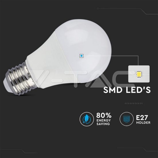 V-TAC LED IZZÓ 3 lépésben dimmelhető / E27 / 9W / VT-2011 hideg fehér 4449 V-TAC LED IZZÓ 3 lépésben dimmelhető / E27 / 9W / VT-2011 hideg fehér 4449
