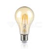 Retro LED izzó - 8W E27 A67 Filament szabadalmi borostyán burkolat 2200K 4472 V-TAC