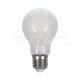 LED izzó 8W Izzószálas E27 A67 Opál borítás Hideg Fehér