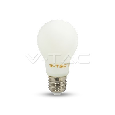 Retro LED izzó - 4W Filament fehér üveg E27 A60 Természetes fehér 4490 V-TAC