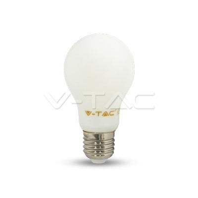 Retro LED izzó - 4W Filament fehér üveg E27 A60 Hideg fehér 4491 V-TAC