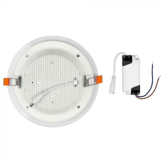 6W Kör Üveg Mini LED Panel süllyeszthető 3000K - 4740 V-TAC