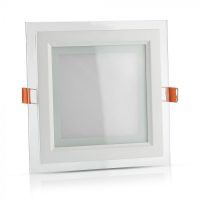  18W Négyszög Üveg Mini LED Panel süllyeszthető 3000K - 4746 V-TAC