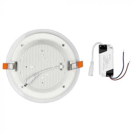 18W Kör Üveg Mini LED Panel süllyeszthető 3000K - 4760 V-TAC