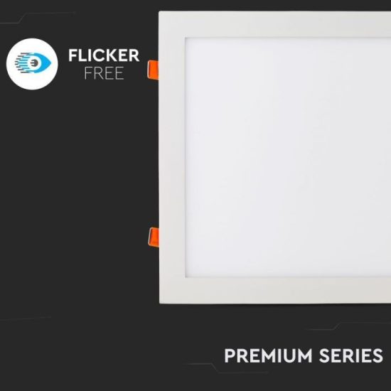 24W Négyszög Premium LED Panel süllyeszthető 3000K - 4887 V-TAC