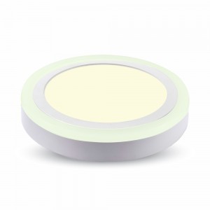   6W+2W Felületre szerelhető kör LED Panel 3000K - 4890 V-TAC