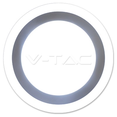 V-TAC FALON KÍVÜLI LED PANEL / 18 + 3W / KÖR / 240mm / VT-2209 hideg fehér 4898