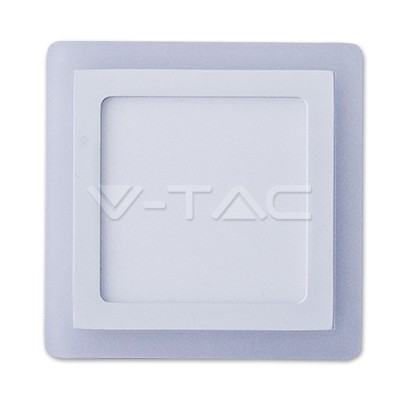 12W+3W Felületre szerelhető négyszög LED Panel 3000K - 4925 V-TAC