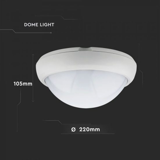 V-TAC LED MENNYEZETI LÁMPA / KÖR / 12W / VT-8015 nappali fehér 5050