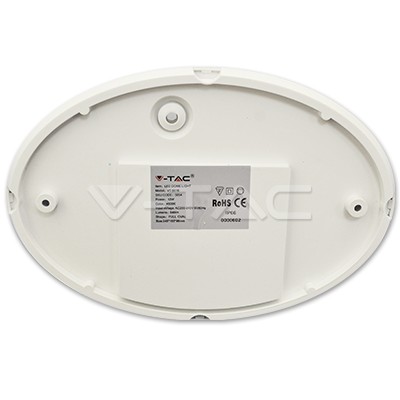V-TAC LED MENNYEZETI LÁMPA / 12W / OVÁL/ VT-8016 nappali fehér 5054
