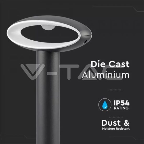 V-TAC LED DESIGN KERTI LÁMPA / meleg fehér - 3000K / 9W / sötét szürke / VT-909 5154 V-TAC LED DESIGN KERTI LÁMPA / meleg fehér - 3000K / 9W / sötét szürke / VT-909 5154
