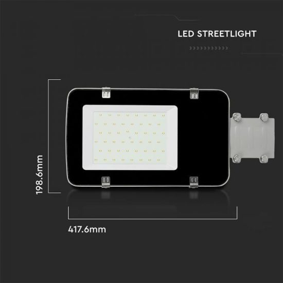 V-TAC LED UTCAI VILÁGÍTÓ / 30W / IP65 / szürke / hideg fehér - 6400K / 3600lumen / Samsung chip / VT-30ST 526