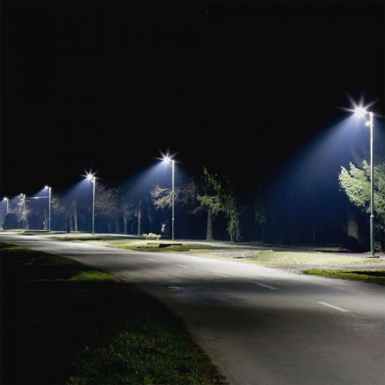 V-TAC LED UTCAI VILÁGÍTÓ / 30W / IP65 / szürke / hideg fehér - 6400K / 3600lumen / Samsung chip / VT-30ST 526