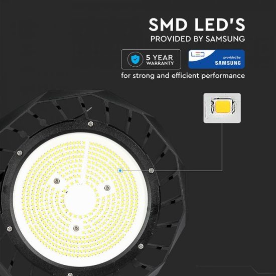 100W Csarnokvilágító Samsung chip (MEANWELL tápegség) 6400K A++ 120° 5 év garancia - PRO567 V-TAC