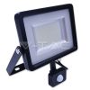 V-TAC LED MOZGÁSÉRZÉKELŐS REFLEKTOR / 30W / fekete / VT-4830 PIR hideg fehér 5716