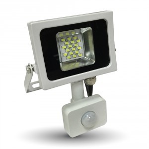 V-TAC LED MOZGÁSÉRZÉKELŐS REFLEKTOR / 10W / 800Lumen / VT-4810-1 PIR nappali fehér 5747