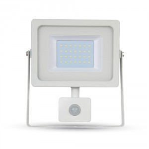   V-TAC LED MOZGÁSÉRZÉKELŐS REFLEKTOR / 30W / 2400Lumen / VT-4830-1 PIR meleg fehér 5757