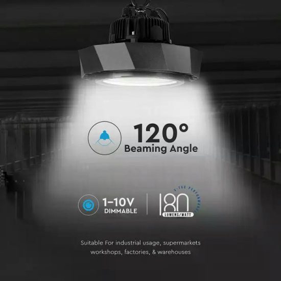 100W LED Csarnokvilágító Samsung chip 180lm/W A++ 6000K - PRO576 V-TAC