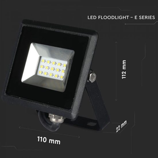 V-TAC LED REFLEKTOR / 10W /  Fekete/  VT-4611 meleg fehér 5940
