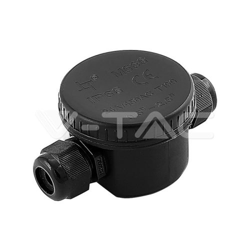 Vízhatlan 3 érintkezős csatlakozóblokk, 5-9mm IP66, fekete színű