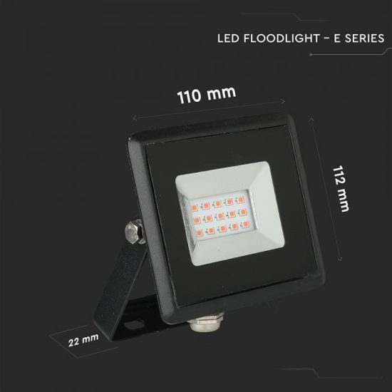 10W LED reflektor E-széria piros fényű - 5989 V-TAC