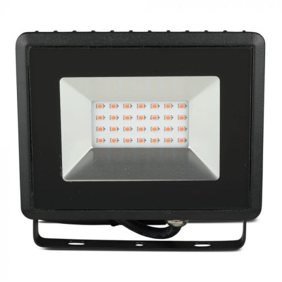 V-TAC LED REFLEKTOR / 20W / fekete / IP65 / piros fényű / VT-4021 5992