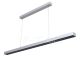 LED Lineáris lámpatest SAMSUNG Chip 60W sodronyos függesztékkel, nem csatlakoztatható, ezüst színű 4000K