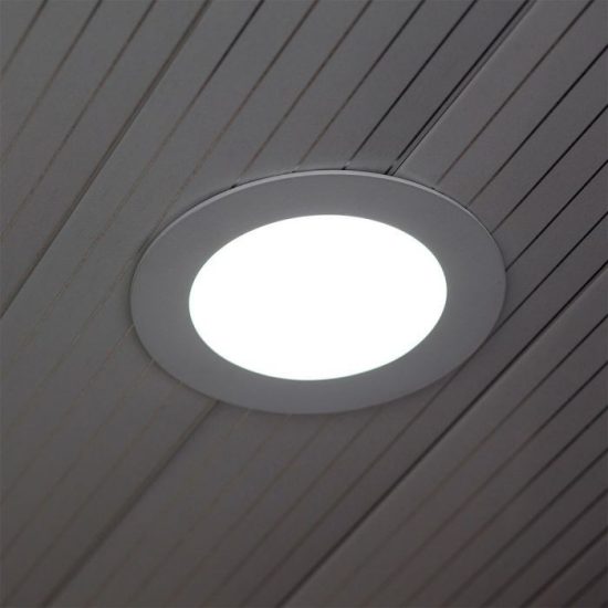 V-TAC PRÉMIUM LED PANEL / 3W / KÖR / 84mm / VT-307RD meleg fehér 6292