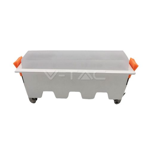 10W LED Egyenes panel fehér színű, hideg fehér