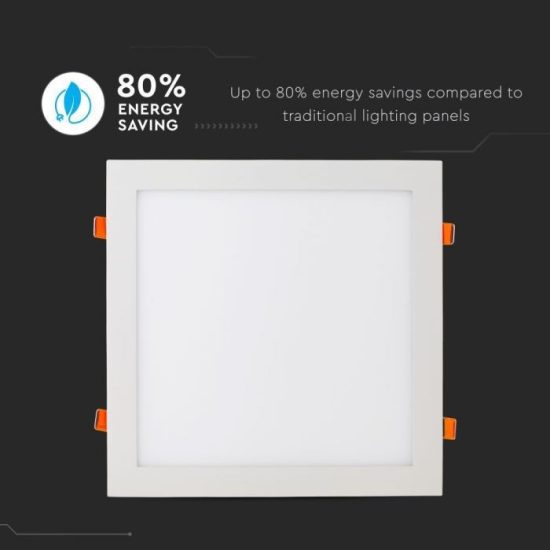 V-TAC PRÉMIUM LED PANEL / 36W / NÉGYSZÖG / 300 x 300mm / VT-3107 nappali fehér 6430