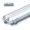 V-TAC LED VÍZMENTES LÁMPATES 2db LED FÉNYCSŐVEL / 20W(2x10W) / 60cm VT-6029 hideg fehér 6466