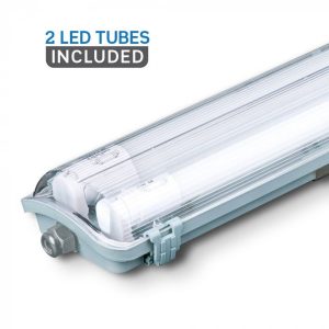   V-TAC LED VÍZMENTES LÁMPATES 2db LED FÉNYCSŐVEL / 20W(2x10W) / 60cm VT-6029 hideg fehér 6466