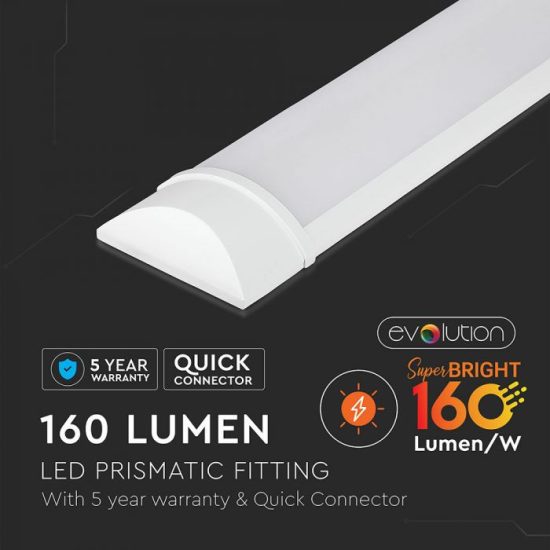 30W LED lámpatest 120cm 160lm/W 5év garancia 6400K - 6492 V-TAC