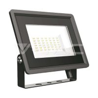 30W fekete LED reflektor F széria 4000K IP65 - 6744 V-TAC