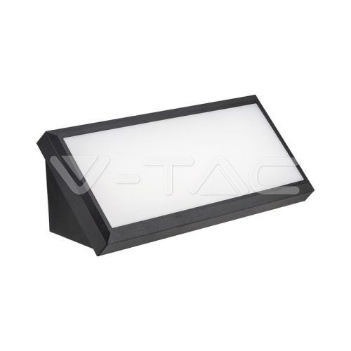 12W LED Kültéri fali lámpa, közepes méretű 4000K fekete színű IP65 (V-TAC)