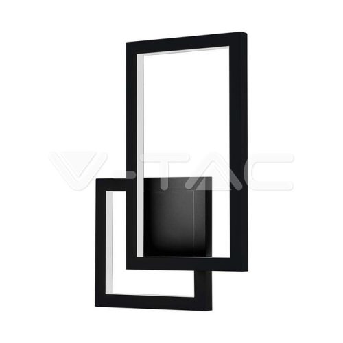 20W LED Fali lámpa, fekete színű 4000K IP20 (V-TAC)