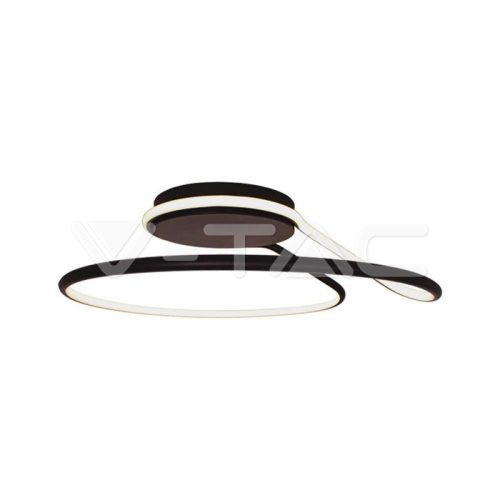 24W LED Egyedi dizájn lámpa, fekete színű, kerek forma 4000K (V-TAC)