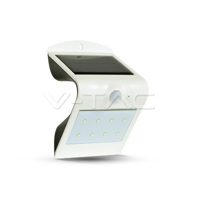 1.5W LED Napenergiás Falilámpa Természetes fehér+Meleg fehér Fehér+Fekete test (V-TAC)