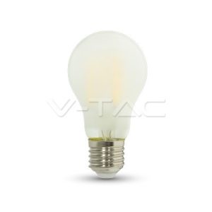   7W Retro LED izzó - Opál Filament E27 A60 A++ 2700K - 7181 V-TAC