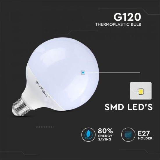 Dimmelhető LED izzó - 13W G120 E27 Hideg fehér - 7195 V-TAC