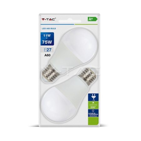 V-TAC LED IZZÓ szett / 2db / E27 / 11W / VT- 2111 meleg fehér 7297