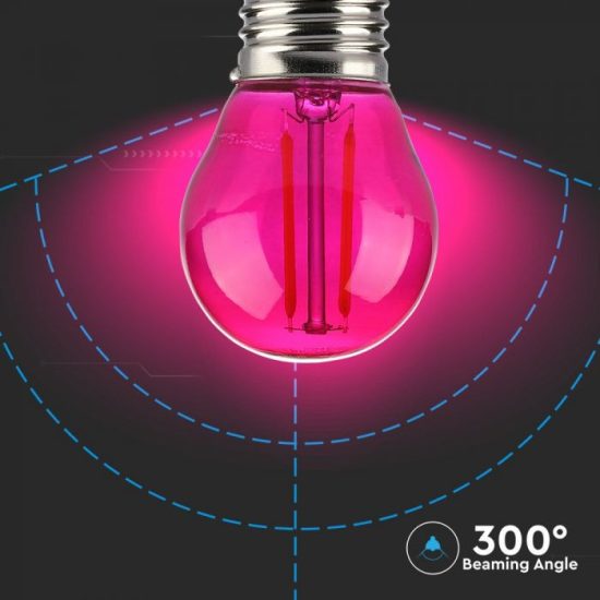 V-TAC LED FILAMENT IZZÓ / E27 / 2W / pink /  VT-2132  7410