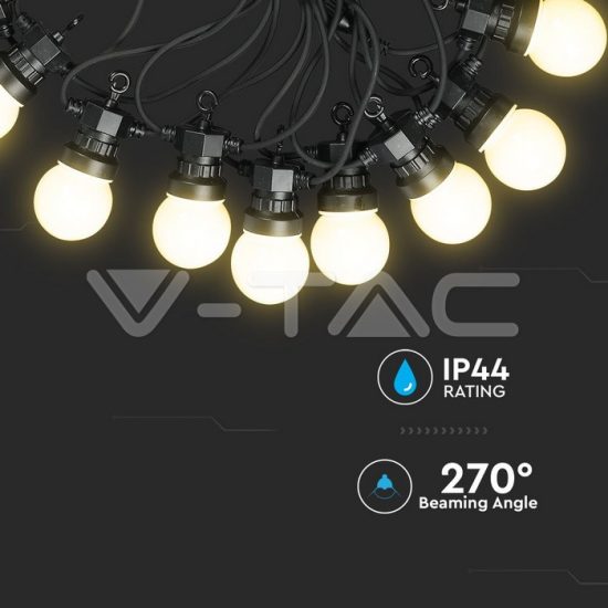 Színes füzér dugvillával 5 méter - 7435 V-TAC