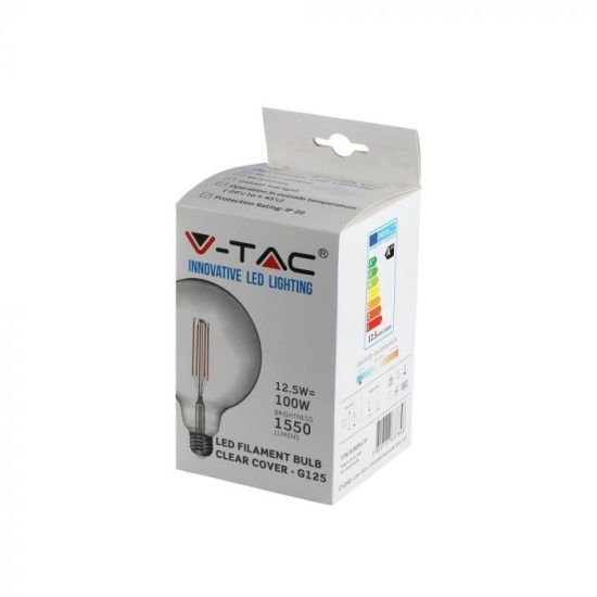 V-TAC FILAMENT IZZÓ / E27 / 12,5W  / VT-2143 meleg fehér 7453