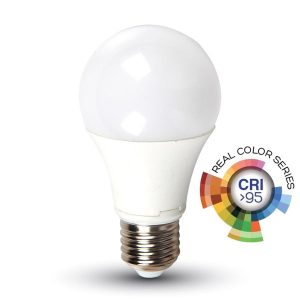 12W LED izzó CRI>95 E27 A60 4000K - 7483 V-TAC