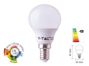 5,5W LED izzó CRI>95 E14 P45 4000K - 7489 V-TAC