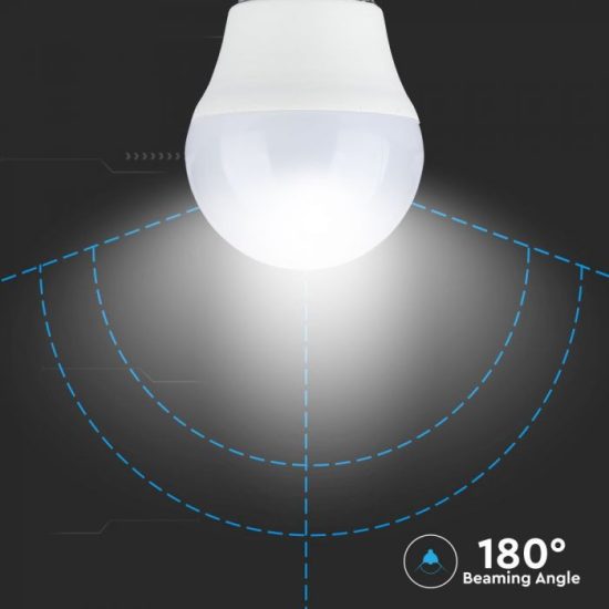 V-TAC LED IZZÓ / E27 foglalattal / G45 típus / 5,5W / meleg fehér - 2700K / 470lumen / VT-2216 7491