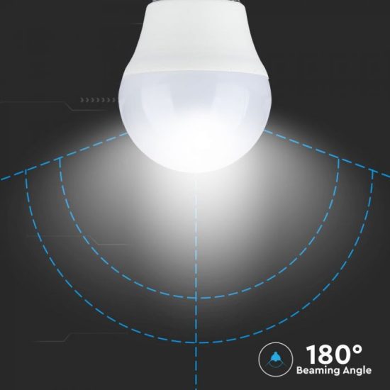 V-TAC LED IZZÓ / E27 foglalattal / G45 típus / 5,5W / hideg fehér - 6400K / 470lumen / VT-2216 7493