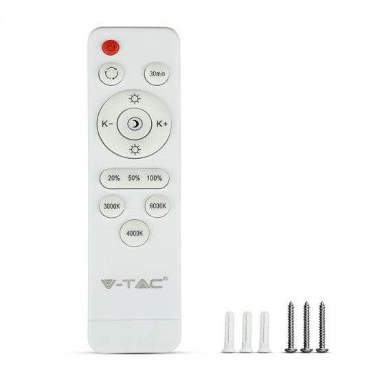 V-TAC LED DESIGN MENNYEZETI LÁMPA / 40W / Kristály hatás /  Dimmelhető / 3 in 1 vezérlővel / VT-8448 7600